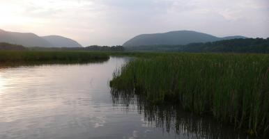 View of the Hudson River from Constitution Marsh in the Hudson Highlands