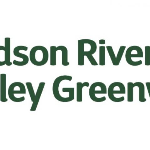 Hudson River Valley Greenway in green letters