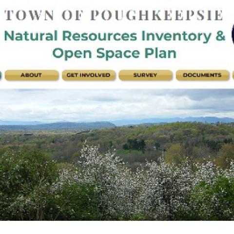 Screen shot of Town of Poughkeepsie NRI and Open Space Plan Web Page