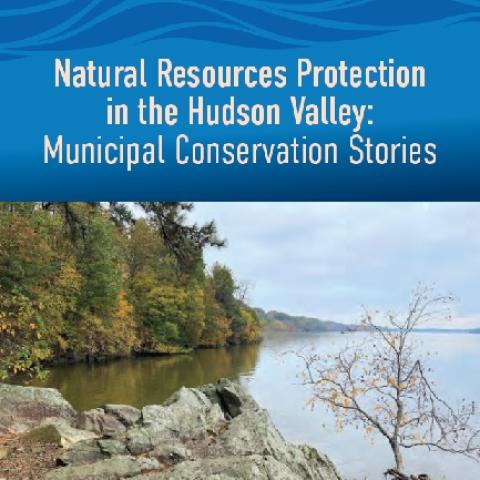 Cover of publication with photo of Hudson shoreline looking out over the water